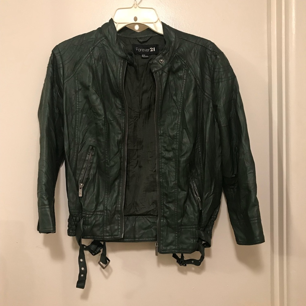 Green bomber jacket